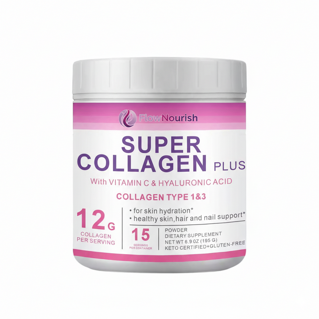 Super Collagen Powder – Type I & III with Vitamin C + Hyaluronic Acid